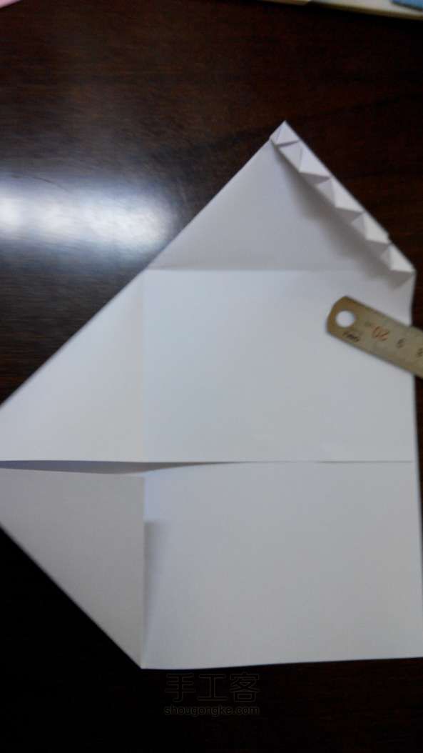 一张A4纸折叠带羽毛的信封！ 第12步