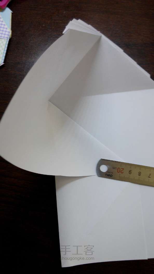 一张A4纸折叠带羽毛的信封！ 第14步