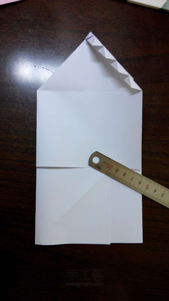 一张A4纸折叠带羽毛的信封！ 第15步