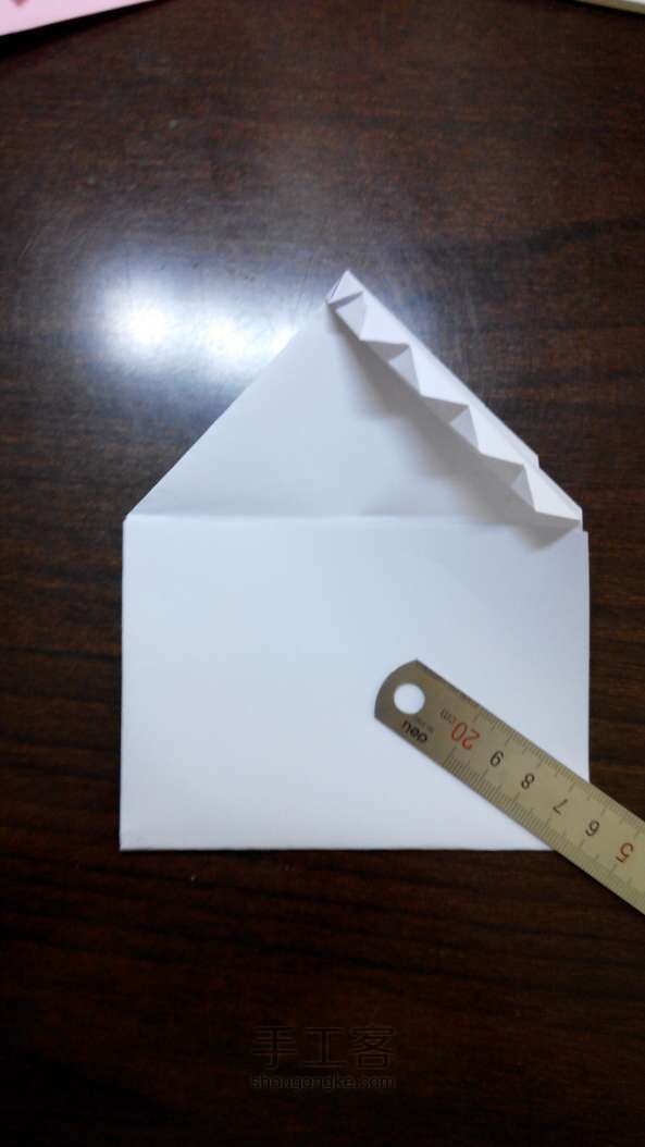 一张A4纸折叠带羽毛的信封！ 第16步