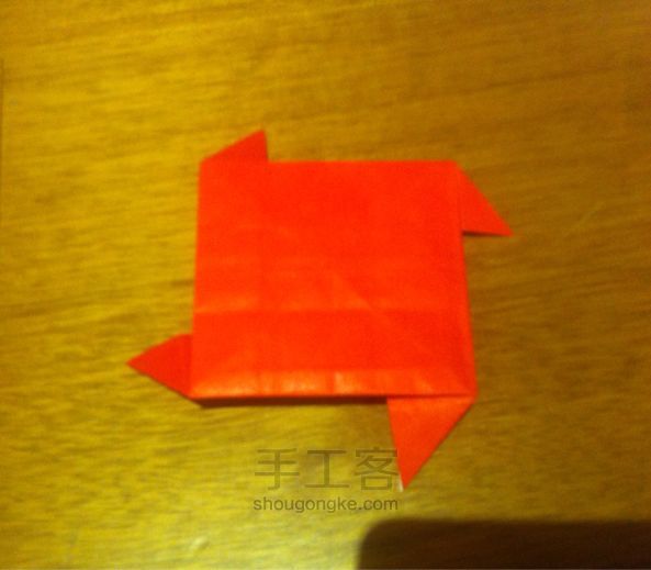 玫瑰盒手工折纸教程 第10步