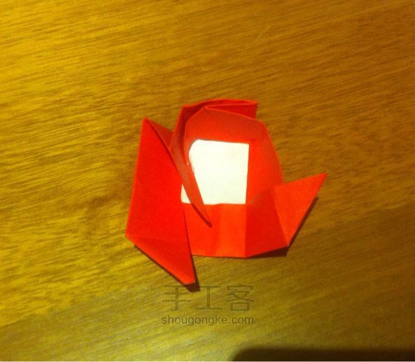 玫瑰盒手工折纸教程 第16步