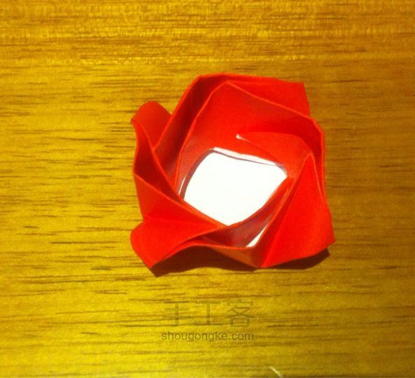 玫瑰盒手工折纸教程 第18步