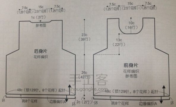 #和麻纳卡#时尚毛衣编织 第1步