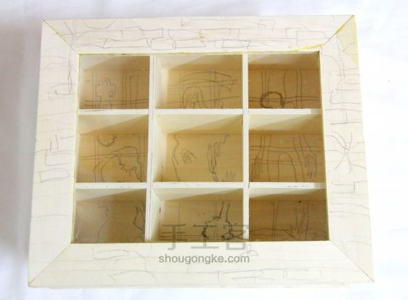 手绘创意木盒 制作教程 第3步