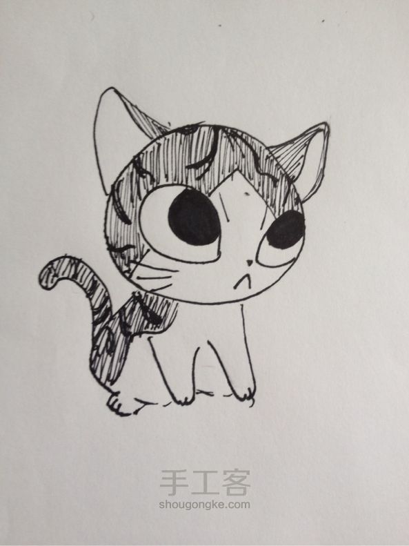 教你画甜甜私房猫～（＾ω＾） 第5步