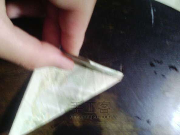 纸币变身 折纸教程 第5步