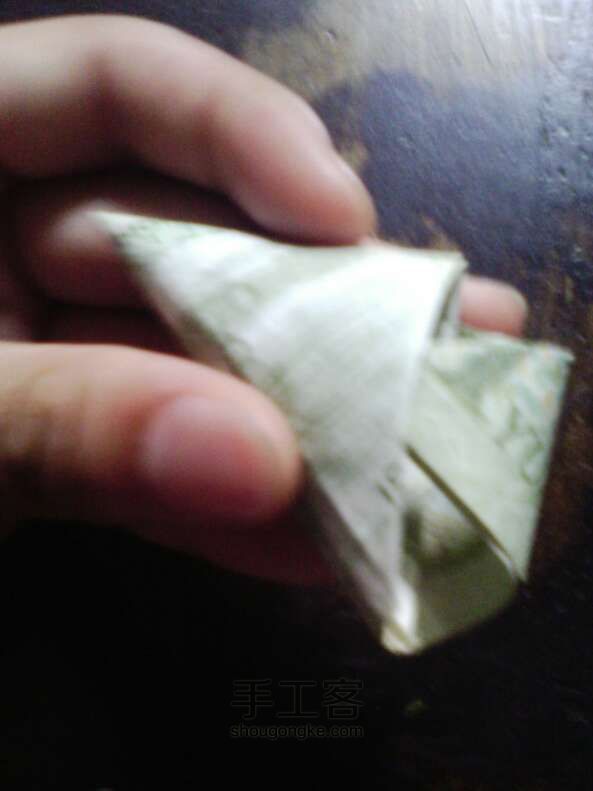 纸币变身 折纸教程 第8步
