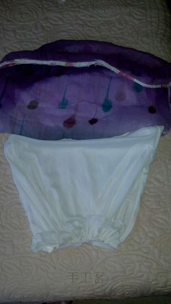 一件衣服秒变华美包包  旧物改造 第7步