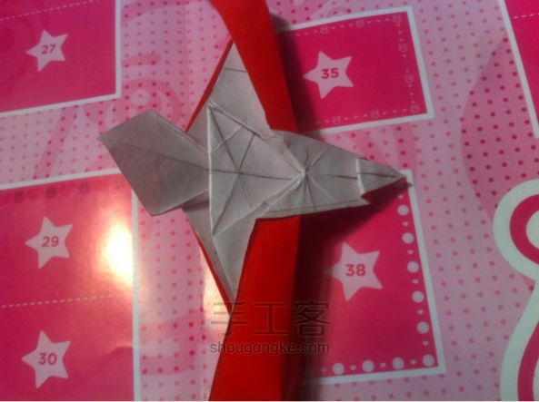 海鸥折纸手工教程 第34步