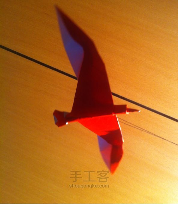海鸥折纸手工教程 第43步