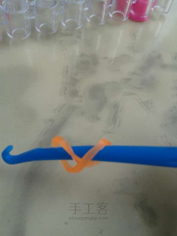 彩虹织机甜甜圈手链制作教程 第3步