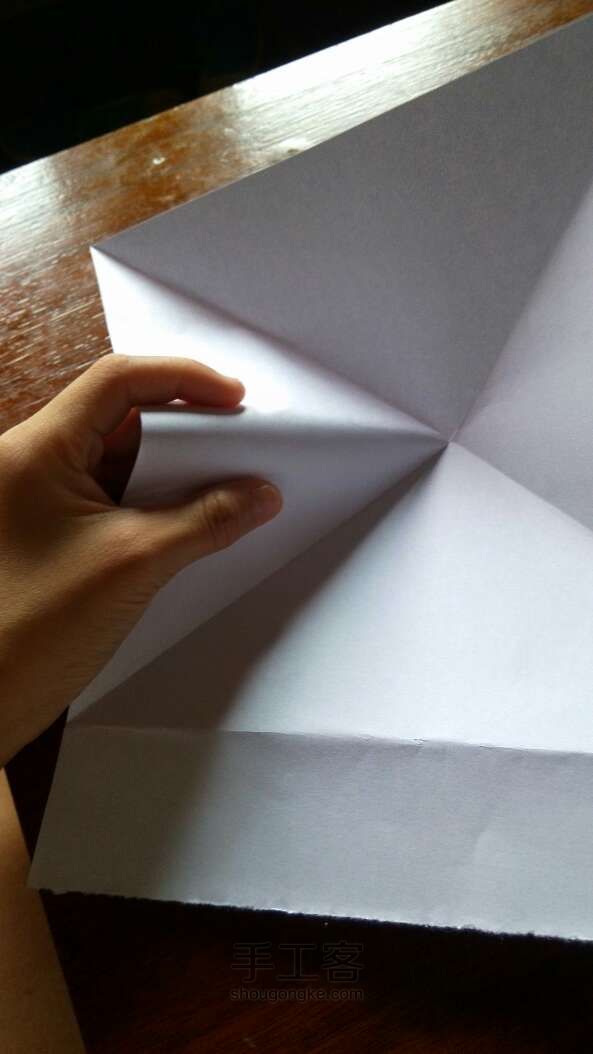 爱心折纸教程 第7步