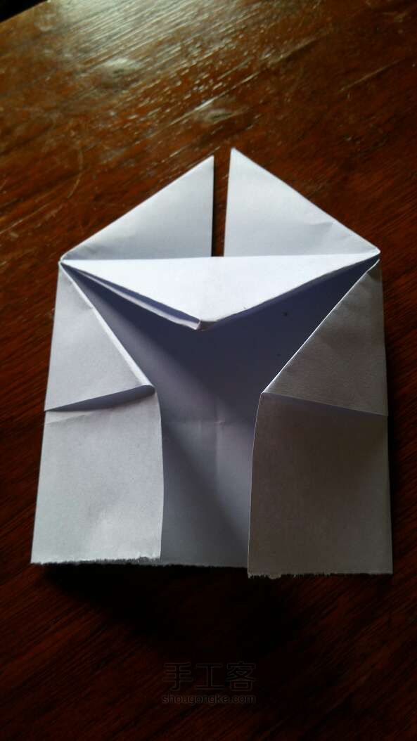 爱心折纸教程 第12步