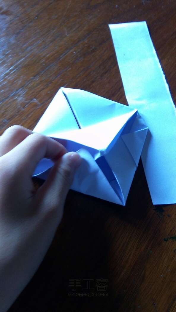 爱心折纸教程 第15步