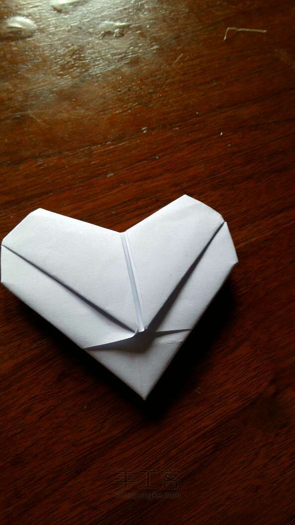 爱心折纸教程 第18步