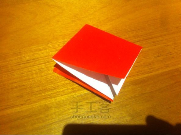 折纸爱心盒手工制作教程 第2步