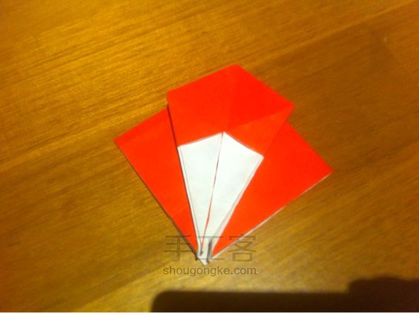 折纸爱心盒手工制作教程 第6步