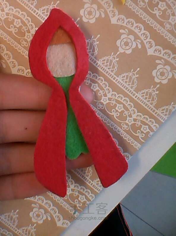 童话钱包-小红帽 手工diy 第6步