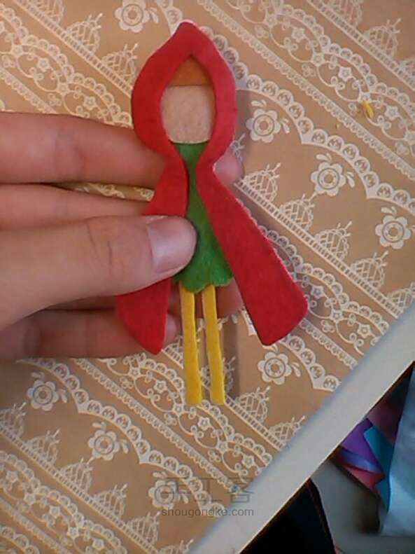 童话钱包-小红帽 手工diy 第8步