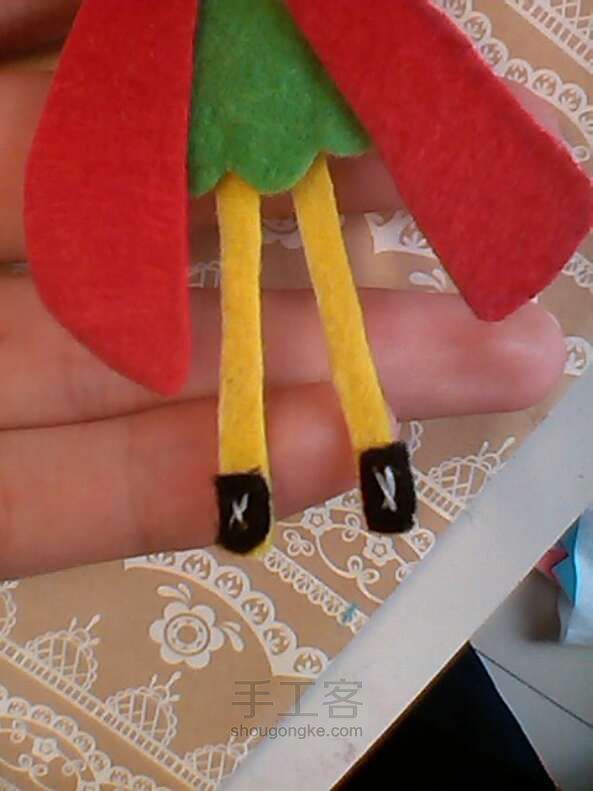 童话钱包-小红帽 手工diy 第9步
