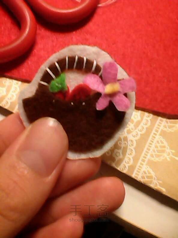 童话钱包-小红帽 手工diy 第24步