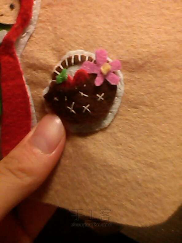 童话钱包-小红帽 手工diy 第27步