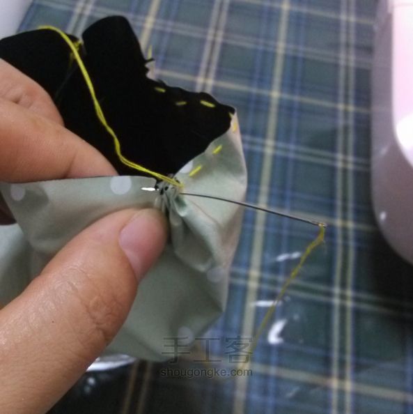 雨伞布改造布偶衣服 手工制作 第9步