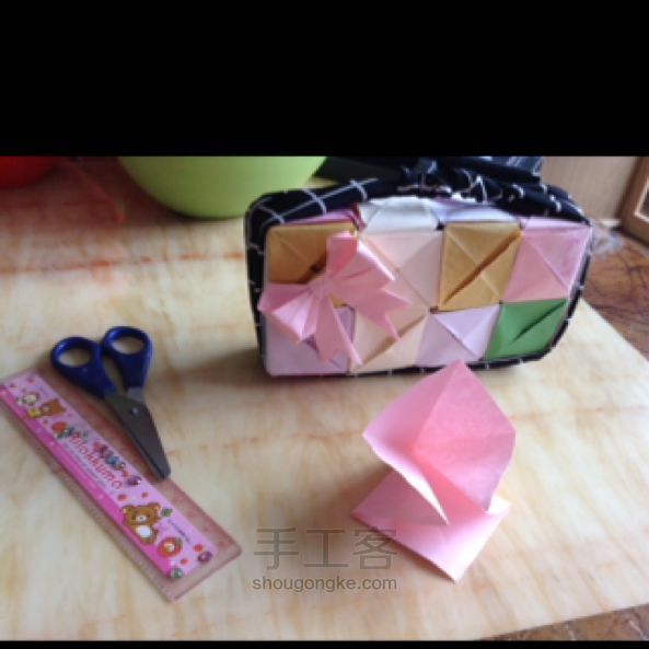 折纸  教你做几个小装饰品🎀！ヾ(＠⌒ー⌒＠)ノ 第2步
