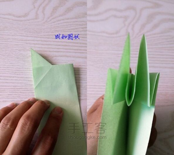 教你做抽象的小兔纸  折纸教程 第3步