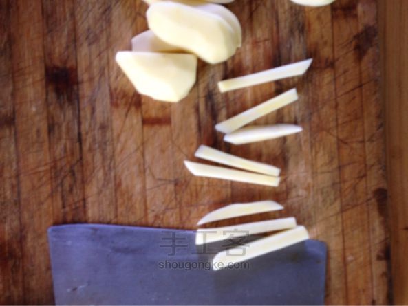 教你怎么做自己做的薯条🍟 第6步