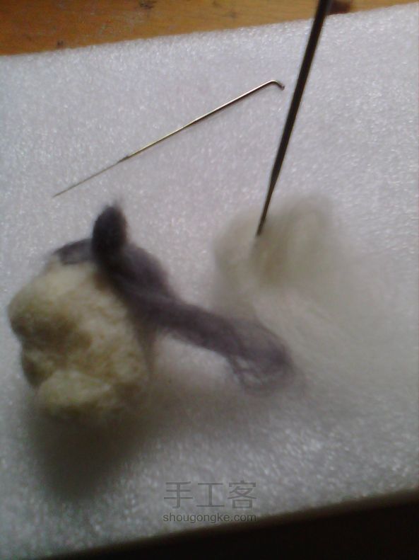 简单又可爱的羊毛毡仓鼠制作图解~ 第18步