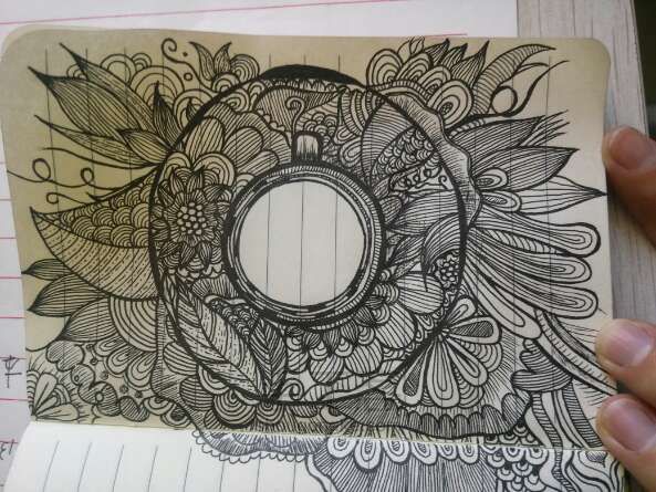 创意手工 瓶盖画 生硬开出繁花~ 第3步