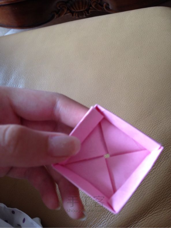 我来补充一下糖果盒折纸的拼接教程 第26步