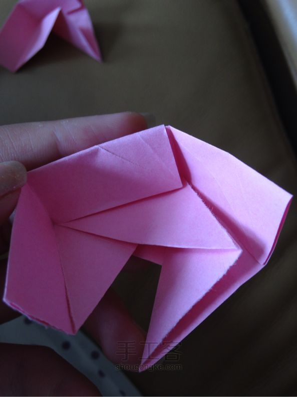 我来补充一下糖果盒折纸的拼接教程 第5步