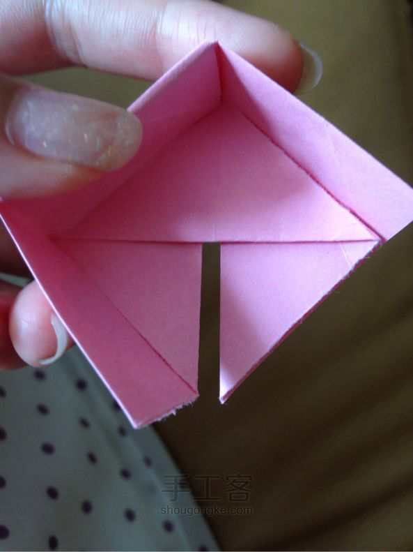 我来补充一下糖果盒折纸的拼接教程 第6步