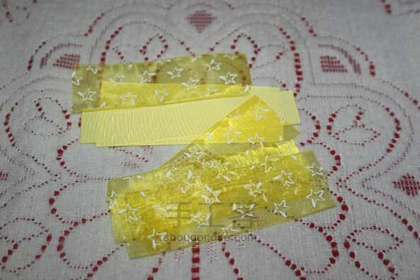 嫩黄可爱发饰2款diy 第1步