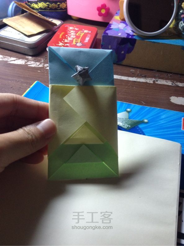 超简单多功能---（2）卡片夹折纸教程 第16步