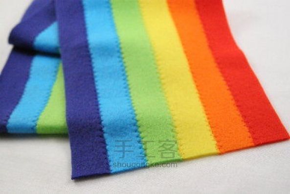 彩虹围巾 第4步