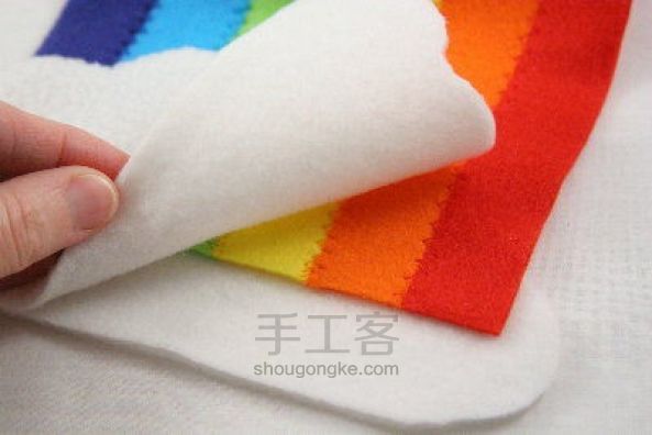 彩虹围巾 第5步