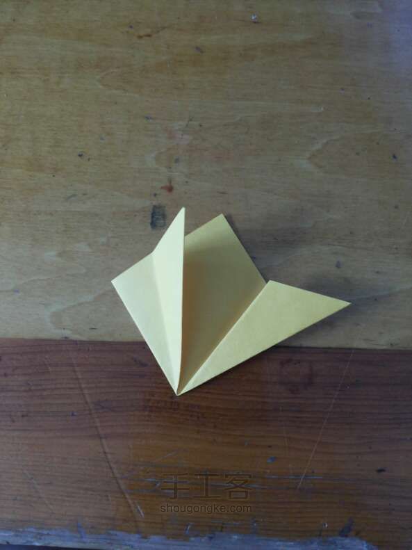 手工折纸樱花 教程 第5步