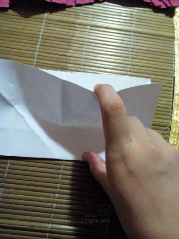 如何折会动的千纸鹤折纸 第3步