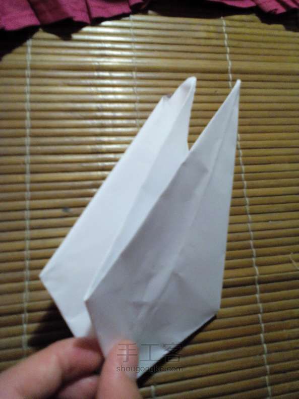 如何折会动的千纸鹤折纸 第13步