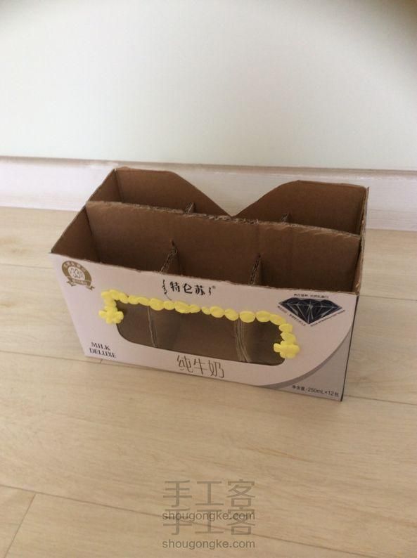 旧物改造 奶箱变化妆收纳盒