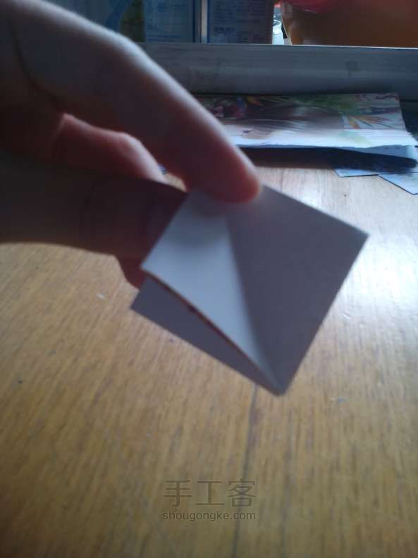 折纸环保杯垫儿。手工制作教程 第4步