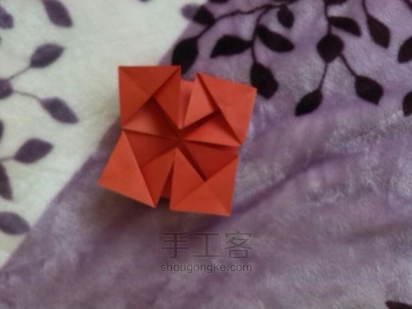 教你折八个角的篮子 第8步