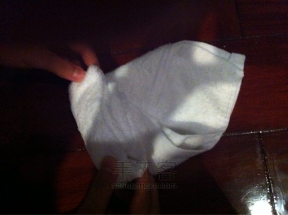 最简单常见的毛巾折叠方法 第6步