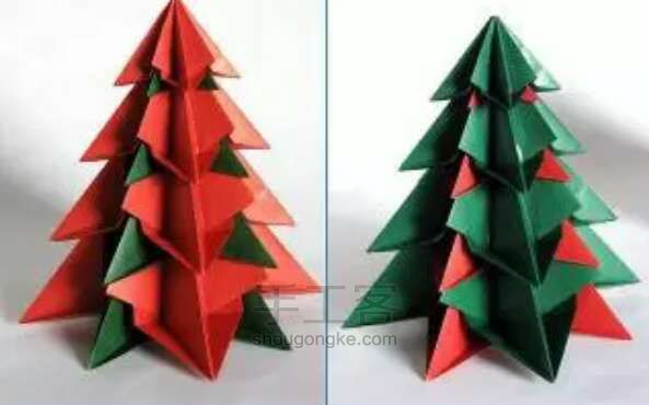 折纸圣诞树大全 第6步