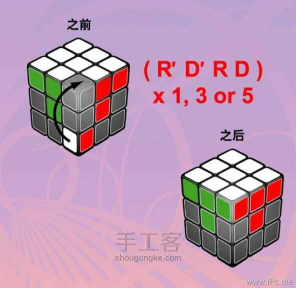 复原魔方妙招(不能说的秘密) 第4步