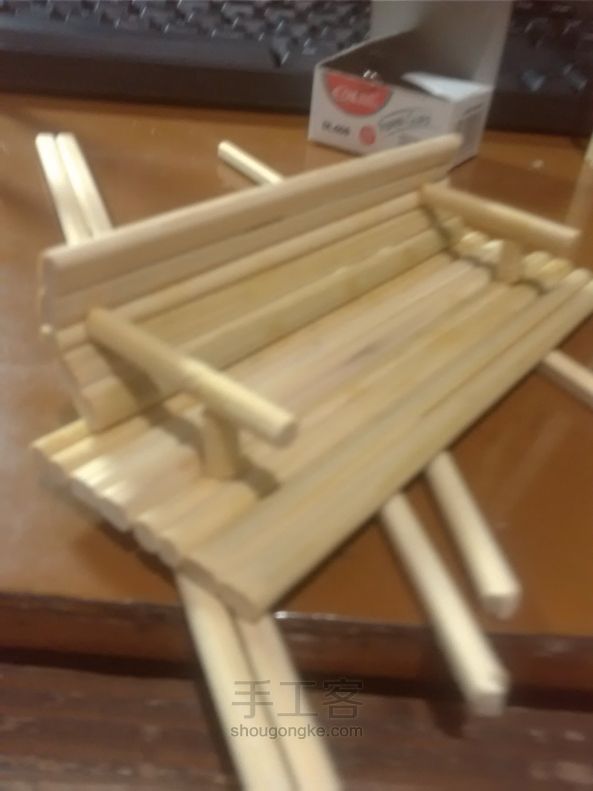 旧物改造 筷子做的小秋千 第7步
